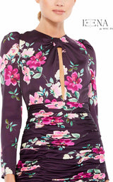 3 of 3 Mac Duggal 2635i Dress Plum-Floral