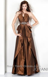 1 of 3 Jovani 7322 Brown