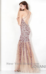 2 of 3 Jovani 9447 Pink/Nude