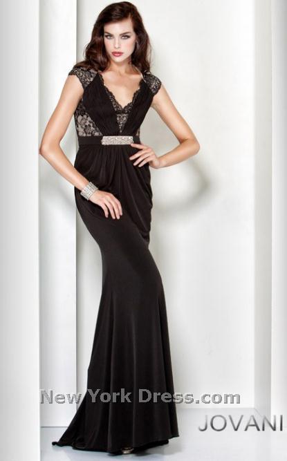 Jovani 5756 Black/Nude