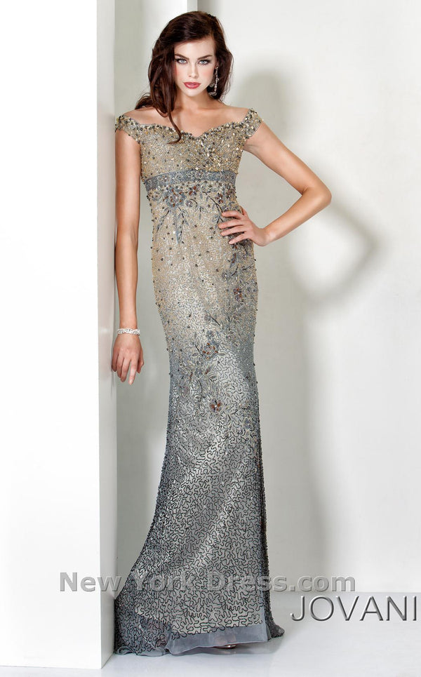 Jovani 5883 Gray