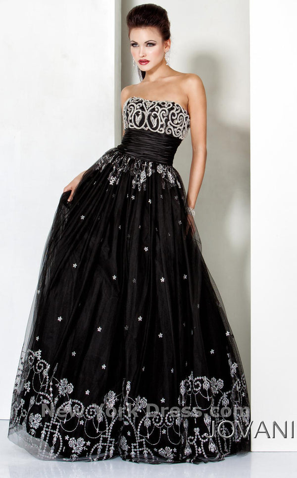 Jovani 5126 Black/Silver