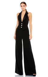 1 of 3 Mac Duggal 2643i Jumpsuit Jet-Black