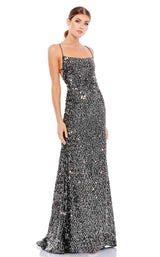 2 of 4 Mac Duggal 26444i Dress Dark-Silver