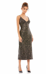 2 of 4 Mac Duggal 26447 Dress Black-Gold