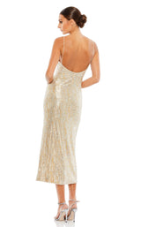 3 of 4 Mac Duggal 26447 Dress Nude-Silver