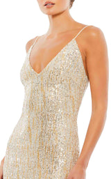 4 of 4 Mac Duggal 26447 Dress Nude-Silver