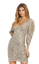 3 of 4 Mac Duggal 26449i Dress Nude-Multi