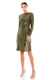 1 of 4 Mac Duggal 26467 Dress Olive