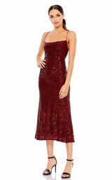 1 of 4 Mac Duggal 26480i Dress Wine