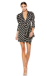 1 of 3 Mac Duggal 26499i Dress Black-Nude