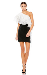 1 of 3 Mac Duggal 26501i Dress Black-White