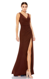 3 of 4 Mac Duggal 26513 Dress Chocolate