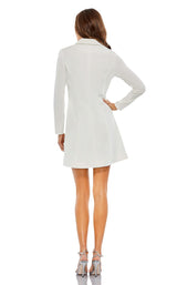 4 of 6 Mac Duggal 26528 Dress White