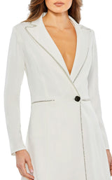 6 of 6 Mac Duggal 26528 Dress White