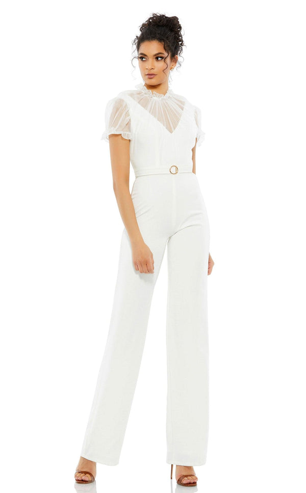 Mac Duggal 26621 Jumpsuit White