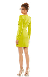 3 of 4 Mac Duggal 26711 Dress Chartreuse