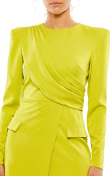 4 of 4 Mac Duggal 26711 Dress Chartreuse