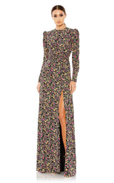 1 of 3 Mac Duggal 26916 Dress Black-Multi