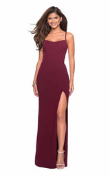 2 of 14 La Femme 26940 Burgundy
