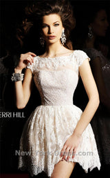 3 of 3 Sherri Hill 2957 Ivory/Nude