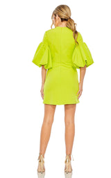 5 of 6 Mac Duggal 27031 Dress Chartreuse