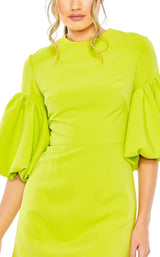 3 of 6 Mac Duggal 27031 Dress Chartreuse