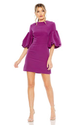 2 of 6 Mac Duggal 27031 Dress Magenta