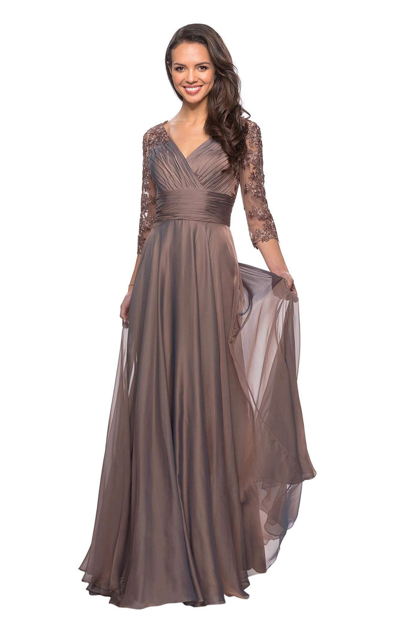 cocoa bridesmaid dresses La Femme 27153 Dress Sale