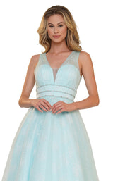 3 of 4 Colors Dress 2736 Dress Light-blue