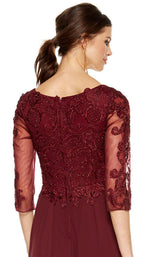 8 of 8 Alyce 27385 Dress Black-Cherry