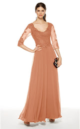 3 of 8 Alyce 27385 Dress Champagne