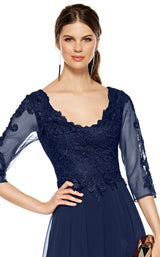 6 of 8 Alyce 27385 Dress Navy