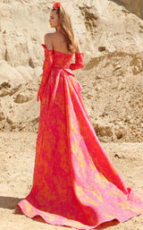 4 of 4 MNM Couture 2747 Fuchsia-Orange