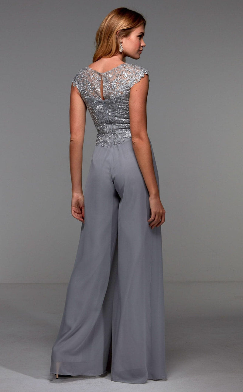 Alyce 27488 Jumpsuit Silver