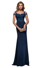 1 of 2 Alyce 27500 Dress Blue-Opal