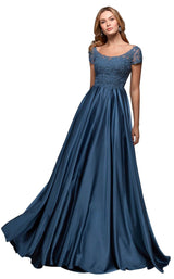 1 of 2 Alyce 27505 Dress Dark-French-Blue