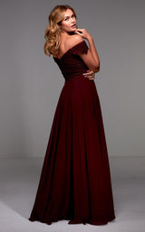 2 of 2 Alyce 27510 Dress Black-Cherry