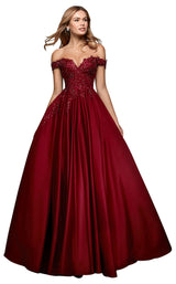 1 of 2 Alyce 27521 Dress Wine