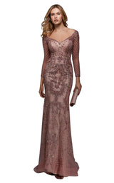 1 of 2 Alyce 27530 Dress Antique-Rose