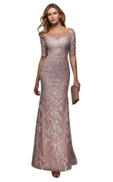 1 of 2 Alyce 27532 Dress Sultry-Blush