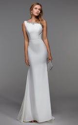 2 of 4 Alyce 27538 Dress Diamond-White