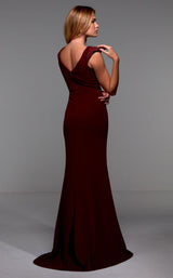 4 of 4 Alyce 27539 Dress Burgundy
