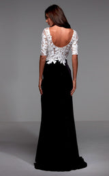 2 of 2 Alyce 27540 Dress Black-Diamond-White