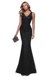 1 of 2 Alyce 27545 Dress Black-Graphite