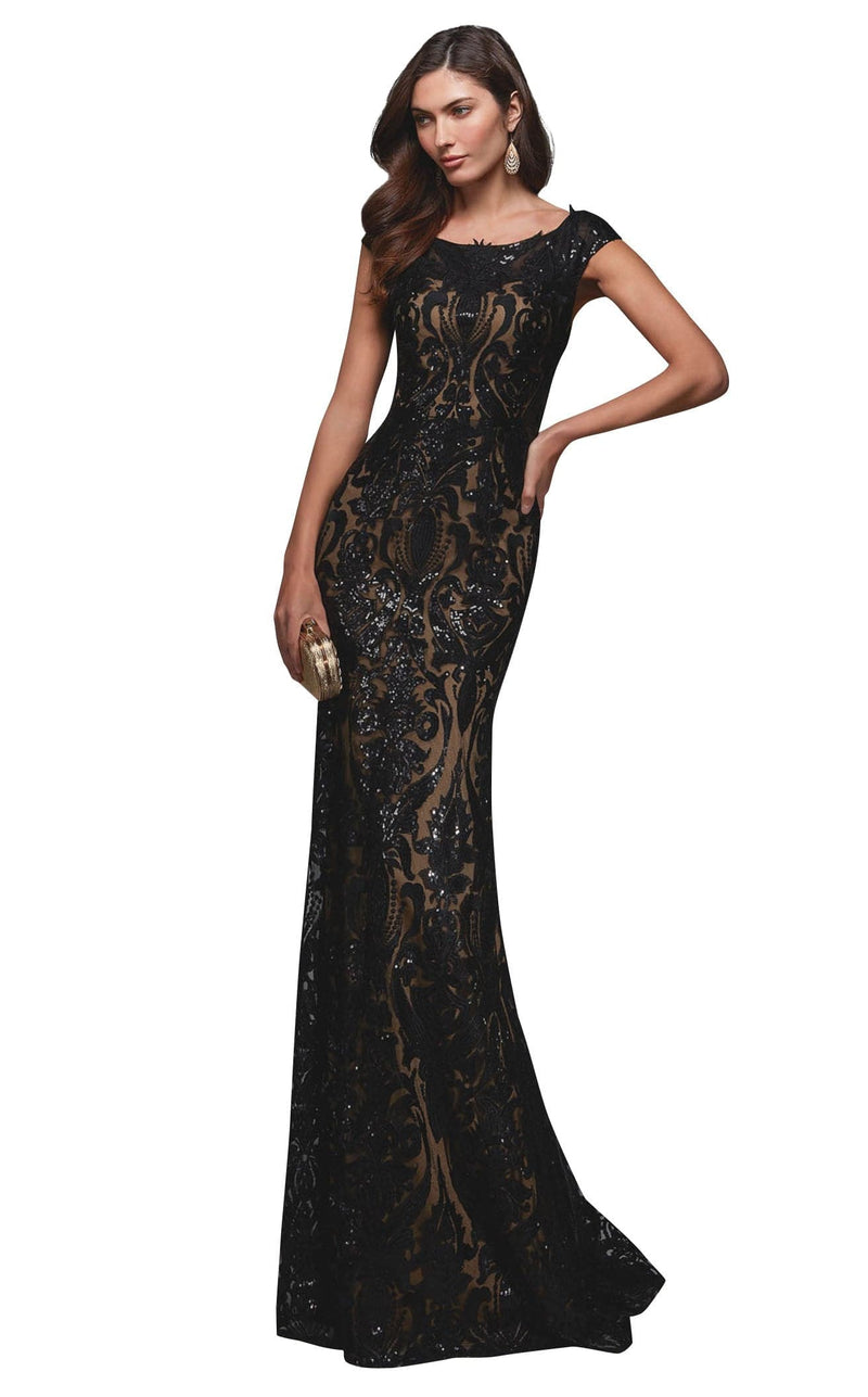 Alyce 27547 Dress Black-Sand