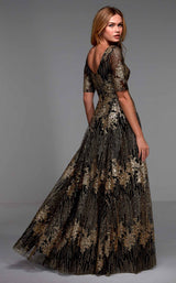2 of 2 Alyce 27549 Dress Black-Gold
