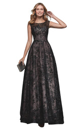 1 of 2 Alyce 27550 Dress Black-Rosewood