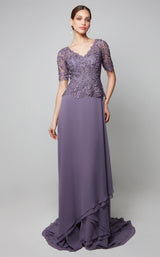 1 of 3 Alyce 27556 Dress Hydrangea-(Blue)