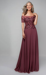 2 of 4 Alyce 27566 Dress Cassis